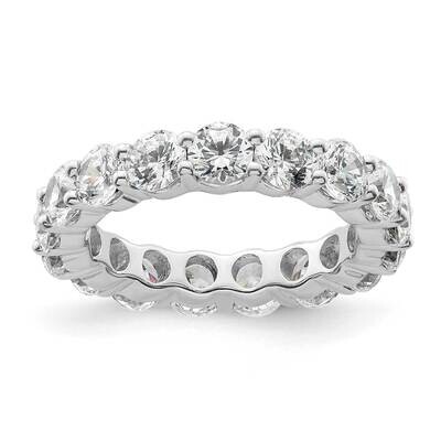 Polished Shared Prong 3 Carat Diamond Complete Eternity Band 14k White Gold ET0001-300-4W4, MPN: ET…
