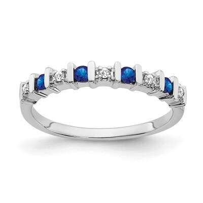 Sapphire Diamond Band 14k White Gold RM7246-SA-005-WA, MPN: RM7246-SA-005-WA, 191101826665