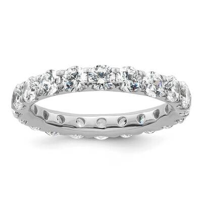 Polished U-Shared Prong 3 Carat Diamond Complete Eternity Band 14k White Gold ET0005-300-9W4, MPN: …