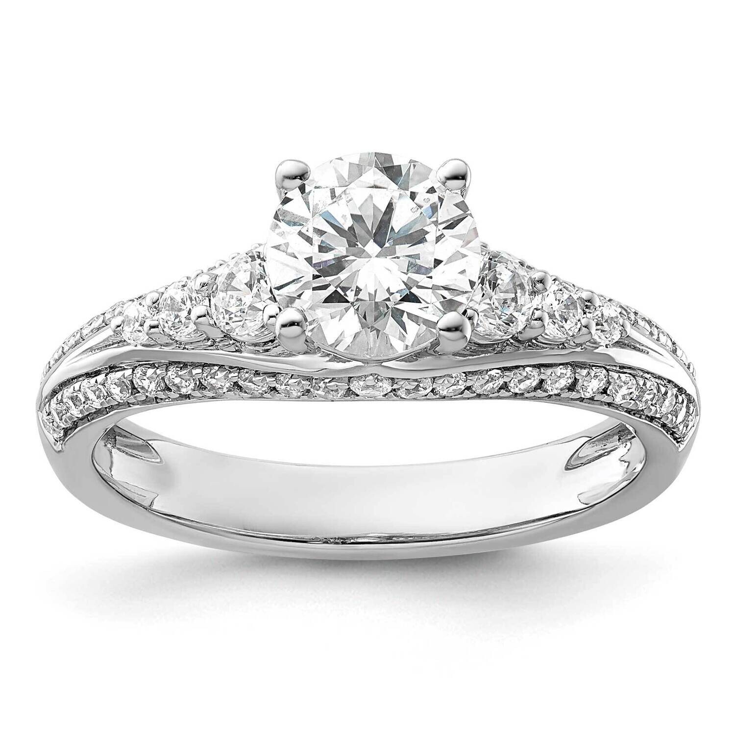 Diamond Semi-Mount Engagement Ring 14k White Gold RM9068E-100-WAA, MPN: RM9068E-100-WAA,