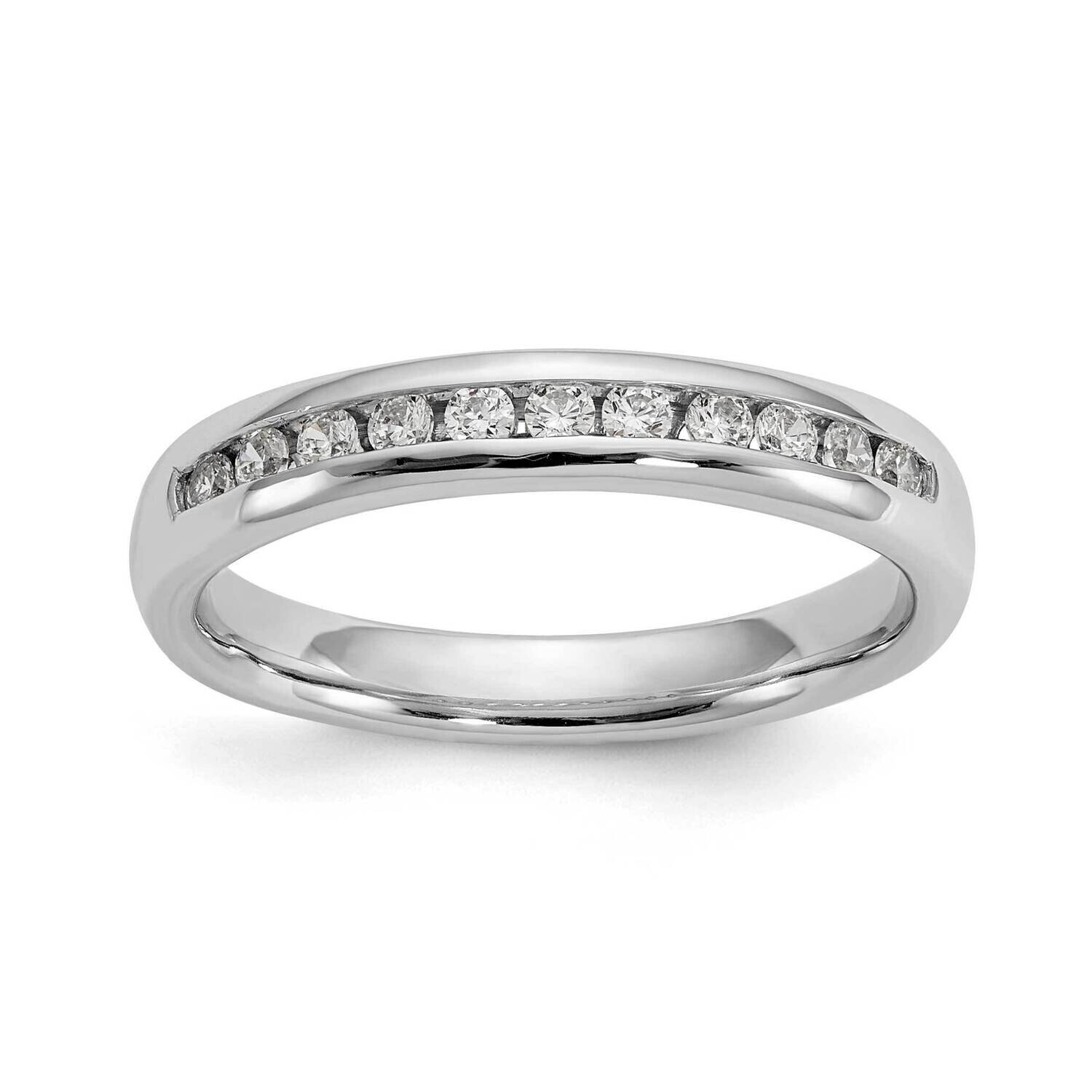 11-Stone Holds 11-1.7mm Round Channel Band Ring Mounting 14k White Gold RM3322B-025-WAA, MPN: RM332…