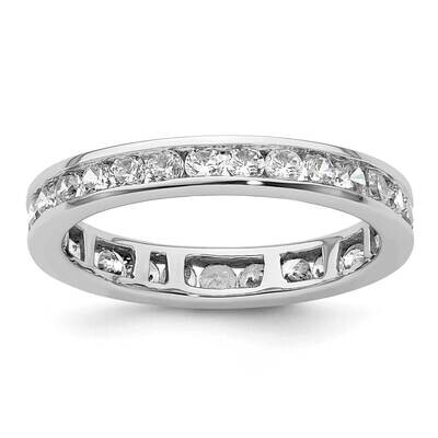 Polished Channel-Set 1 Carat Diamond Complete Eternity Band 14k White Gold ET0009-100-6W4, MPN: ET0…