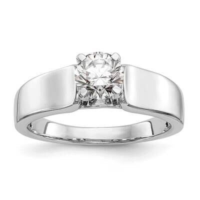 Peg Set 5.2mm Wide Solitaire Engagement Ring Mounting 14k White Gold RM1971E-5.2WIDE-CWAA, MPN: RM1…