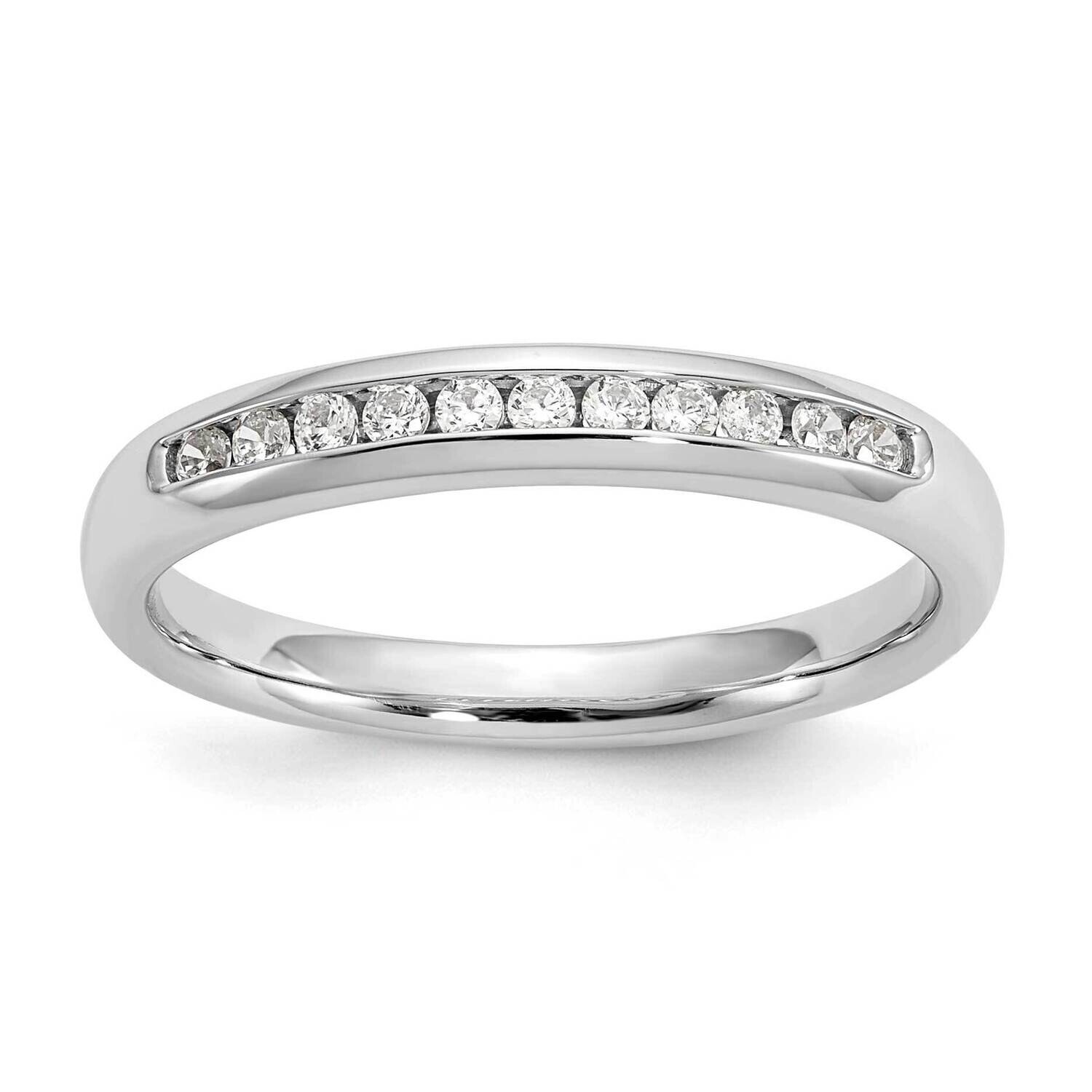 11-Stone Holds 11-1.5mm Round Channel Band Ring Mounting 14k White Gold RM3322B-017-WAA, MPN: RM332…