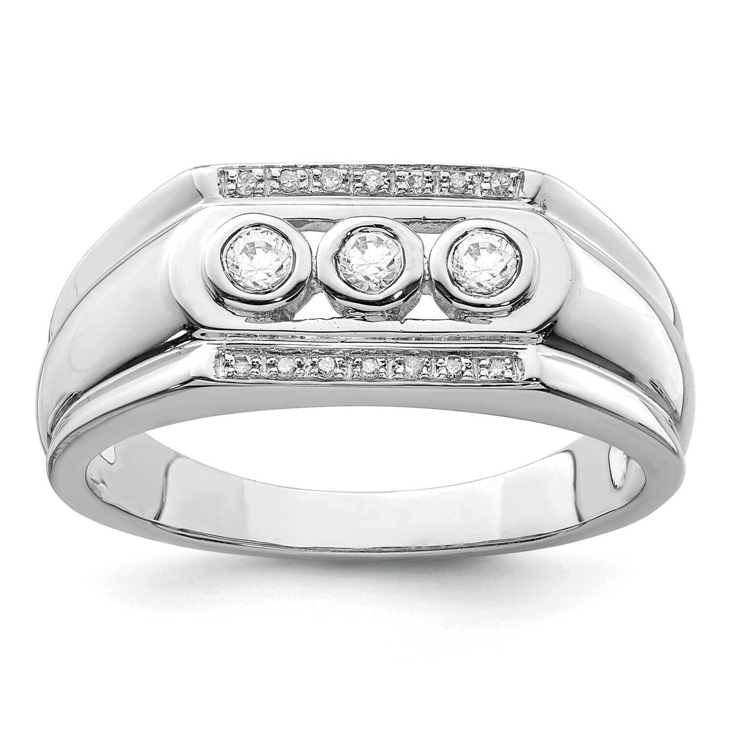 Diamond Men&#39;s Ring 14k White Gold RM9702-025-WAA, MPN: RM9702-025-WAA, 883957904078