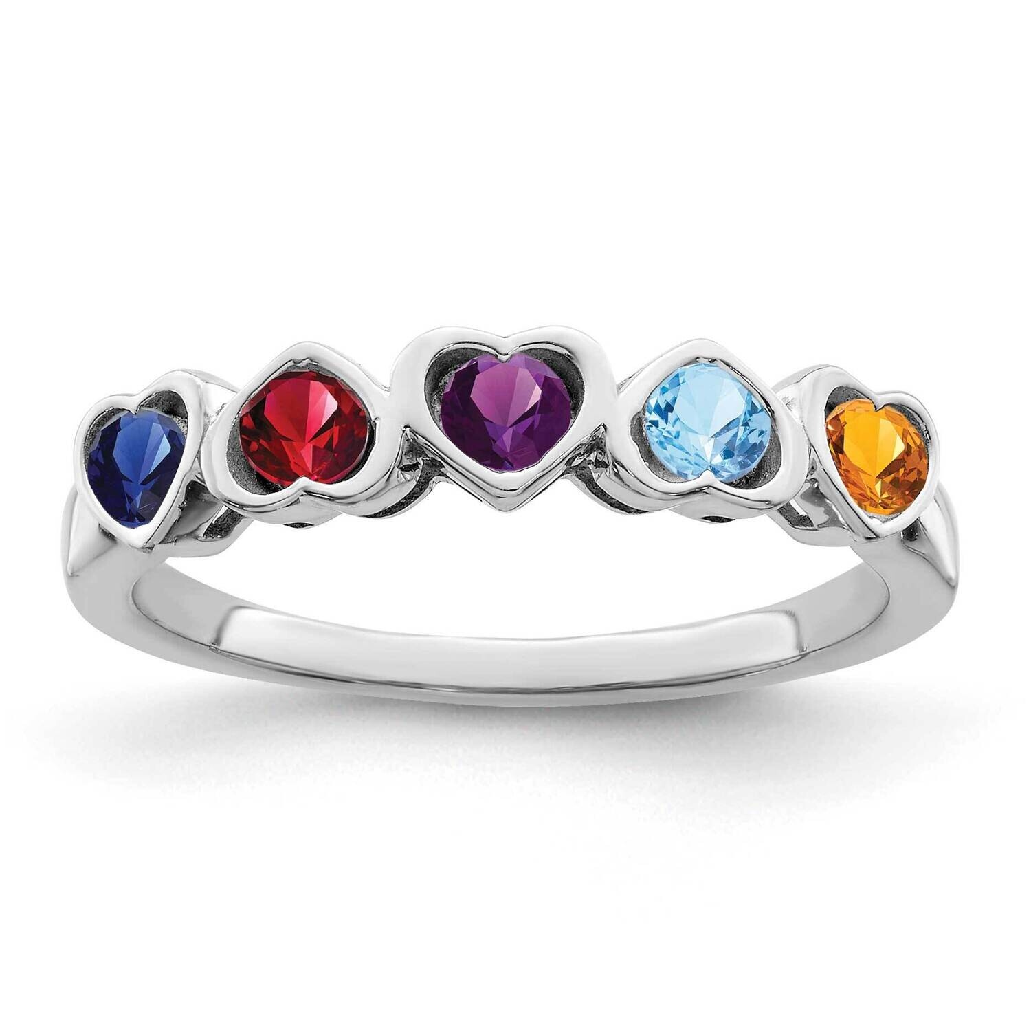Family Jewelry Ring Mounting 14k White Gold XMR85_5W, MPN: XMR85_5W, 883957500027