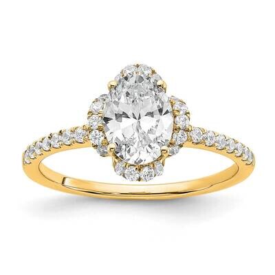 Diamond Si1/Si2 G H I Oval Semi-Mount Eng. Ring 14k Gold RM7990E-100-YAA, MPN: RM7990E-100-YAA, 883…