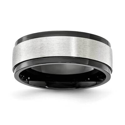 Chisel Cobalt Black Ip-Plated Brushed Center 8.00mm Band CC69 by Chisel, MPN: CC69, 883957718033