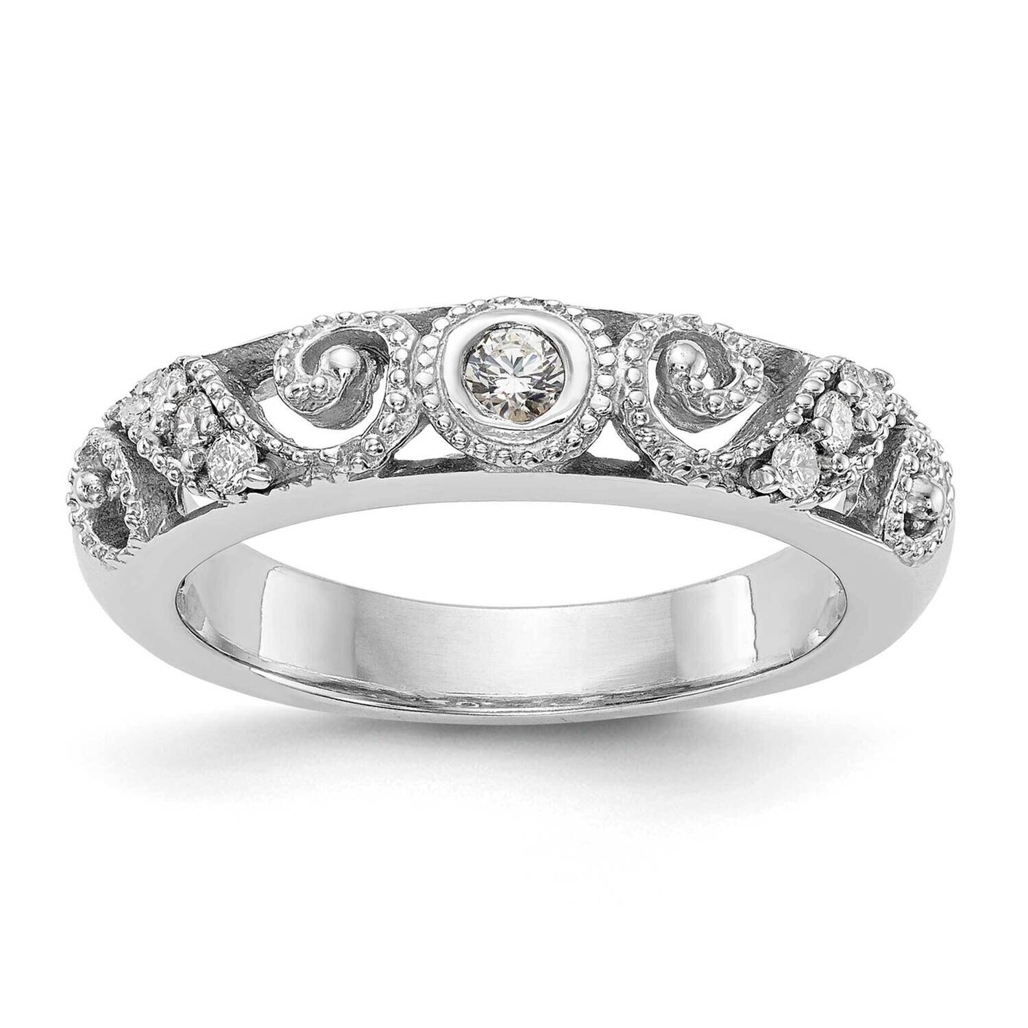 Wedding Band Ring Mounting 14k White Gold RM2839B-014-CWAA, MPN: RM2839B-014-CWAA,