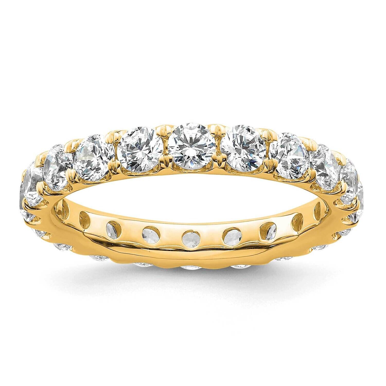 U-Shared Prong 3 Carat Diamond Complete Eternity Band 14k Polished Gold ET0005-300-8Y4, MPN: ET0005…