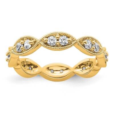 Vintage Pave 1/2 Carat Diamond Complete Eternity Band 14k Polished Gold ET0013-050-5Y4, MPN: ET0013…