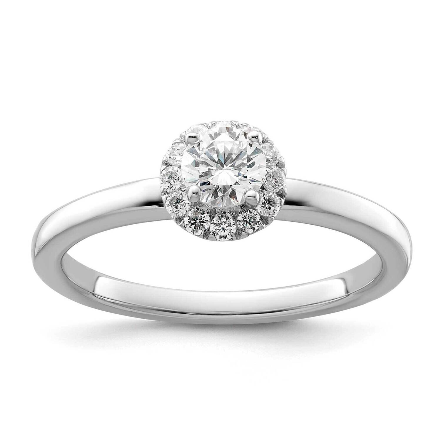 Diamond Two Promises Halo Complete Eng Ring 14k White Gold RM9208E-033-WAA, MPN: RM9208E-033-WAA, 8…
