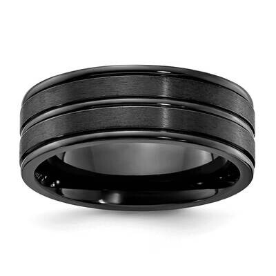 Chisel Black Ip-Plated Brushed Polished 8mm Band Titanium TB493 by Men&#39;s Jewelry and Accessories, M…