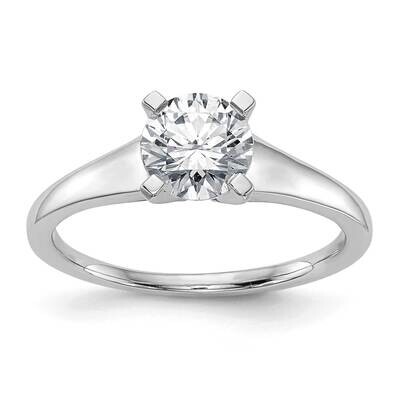 1 Carat 6.50 mm 4-Prong Round Solitaire Engagement Ring Mounting 14k White Gold RM1932E-100-CWAA, M…