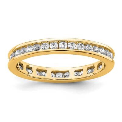Channel-Set 1/2 Carat Diamond Complete Eternity Band 14k Polished Gold ET0009-050-5Y4, MPN: ET0009-…