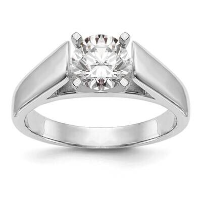 Peg Set 6.5mm Solitaire Engagement Ring Mounting 14k White Gold RM1979E-6.5MM-CWAA, MPN: RM1979E-6.…