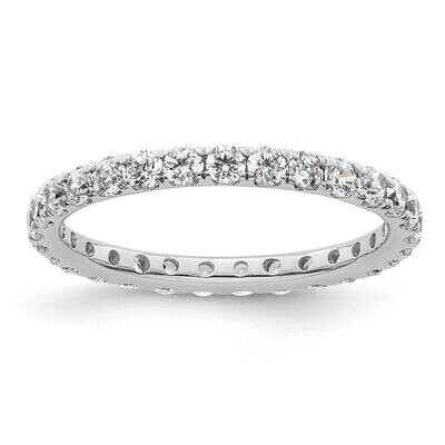 Polished U-Shared Prong 1 Carat Diamond Complete Eternity Band 14k White Gold ET0005-100-6W4, MPN: …