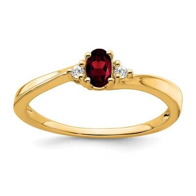 Garnet Diamond Ring 14k Gold RM7405-GA-004-YA, MPN: RM7405-GA-004-YA,