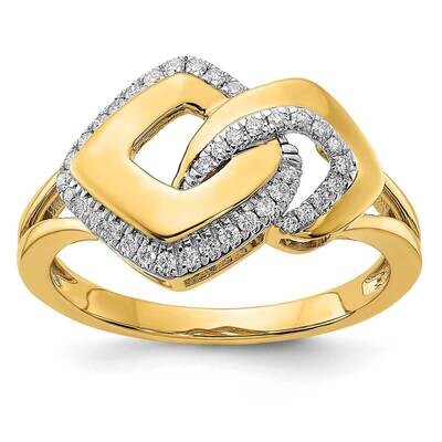 Diamond Fancy Shaped Ring 14k Polished Gold RM6904-016-YA, MPN: RM6904-016-YA,