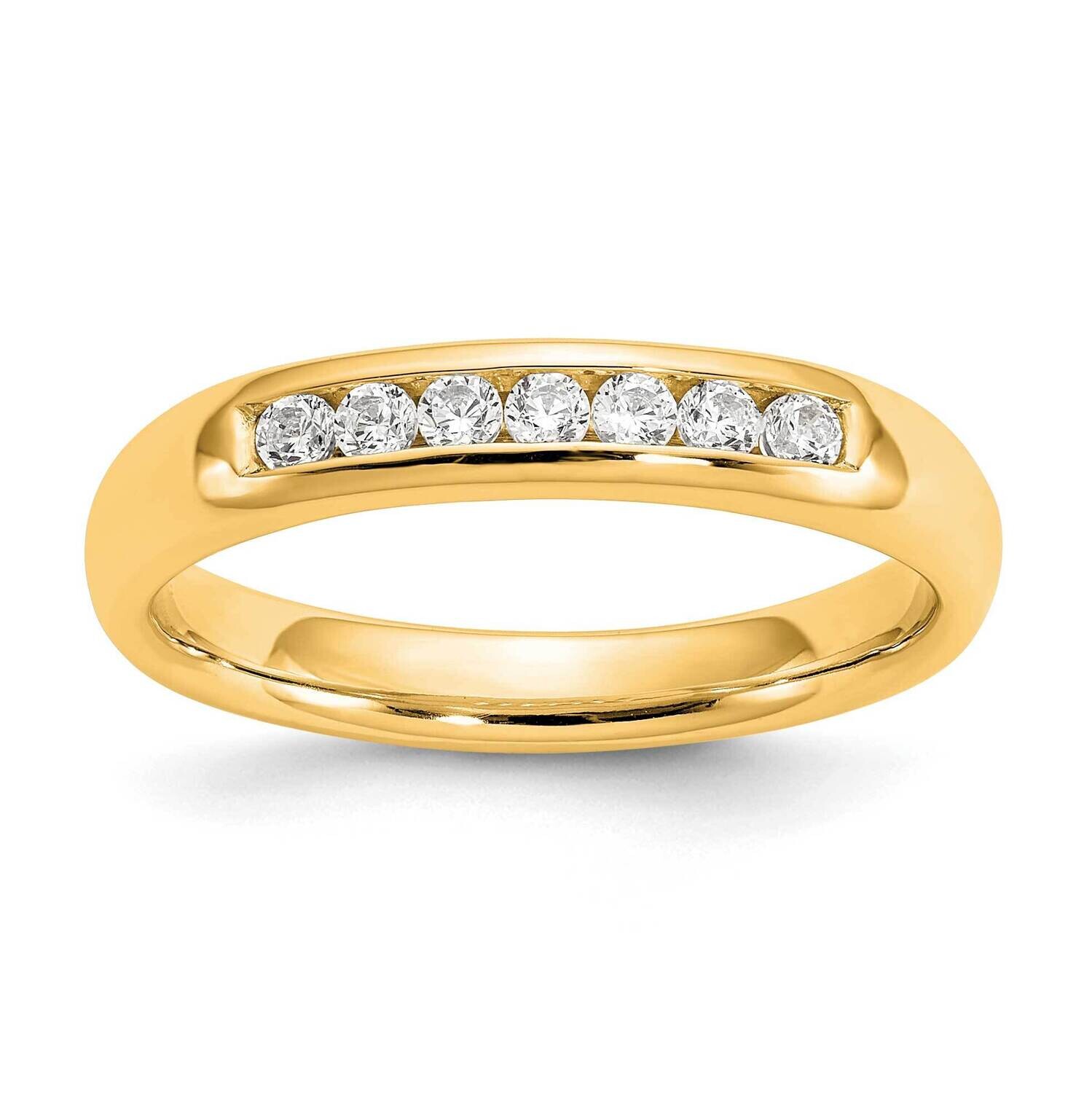 7-Stone Diamond Channel Band Ring Mounting 14k Gold RM3303B-020-YAA, MPN: RM3303B-020-YAA,