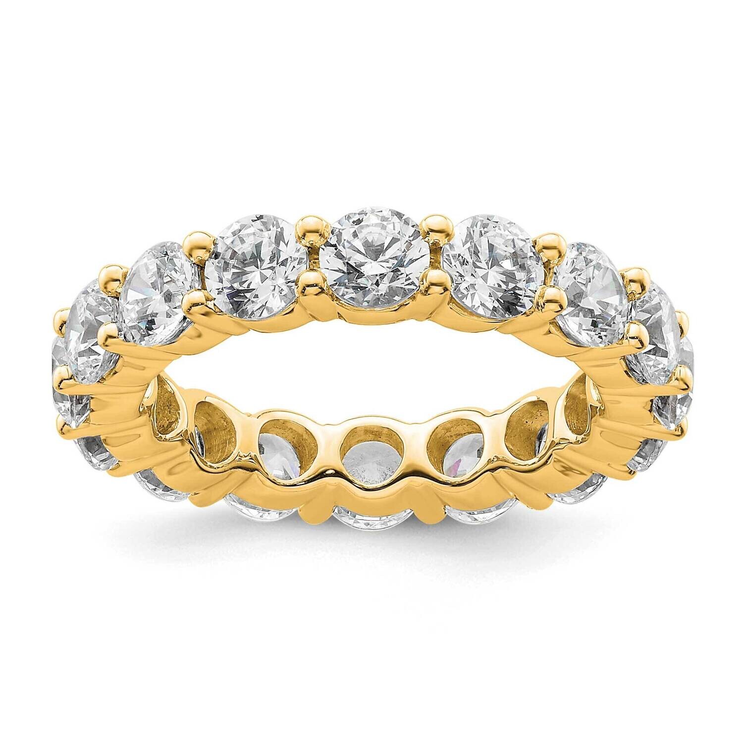Shared Prong 4 Carat Diamond Complete Eternity Band 14k Polished Gold ET0001-400-6Y4, MPN: ET0001-4…
