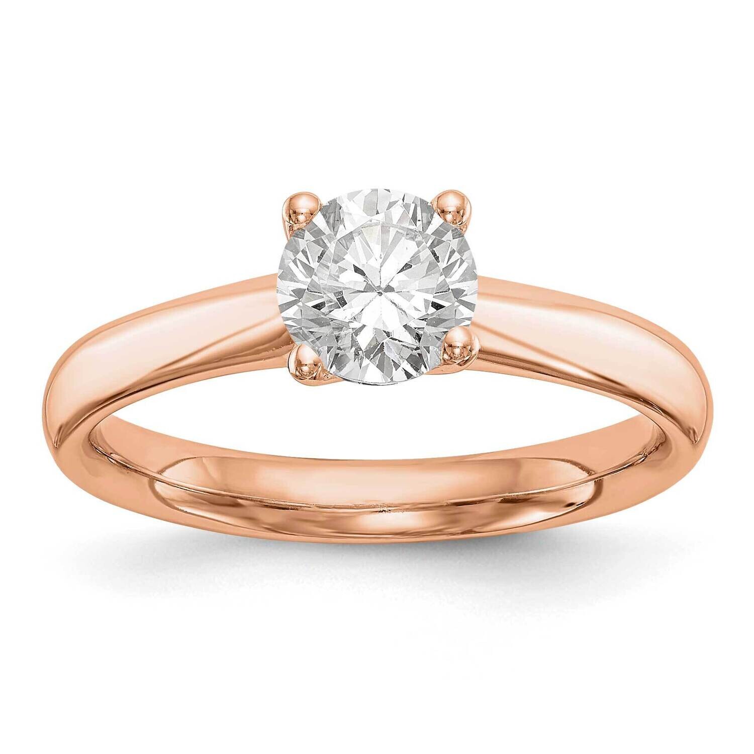Solitaire Engagement Ring Mounting 14k Rose Gold RM1933E-100-R, MPN: RM1933E-100-R,