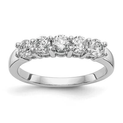 5-Stone Diamond Wedding Band Ring Mounting 14k White Gold RM3039B-088-CWAA, MPN: RM3039B-088-CWAA,