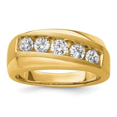 Diamond Si1/Si2 G H I Men&#39;s 5-Stone Ring 10k Gold RM9057-100-0YAA, MPN: RM9057-100-0YAA, 8839578399…