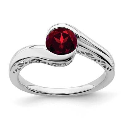 Garnet Bypass Ring 10k White Gold RM7164-GA-1W, MPN: RM7164-GA-1W, 191101821172