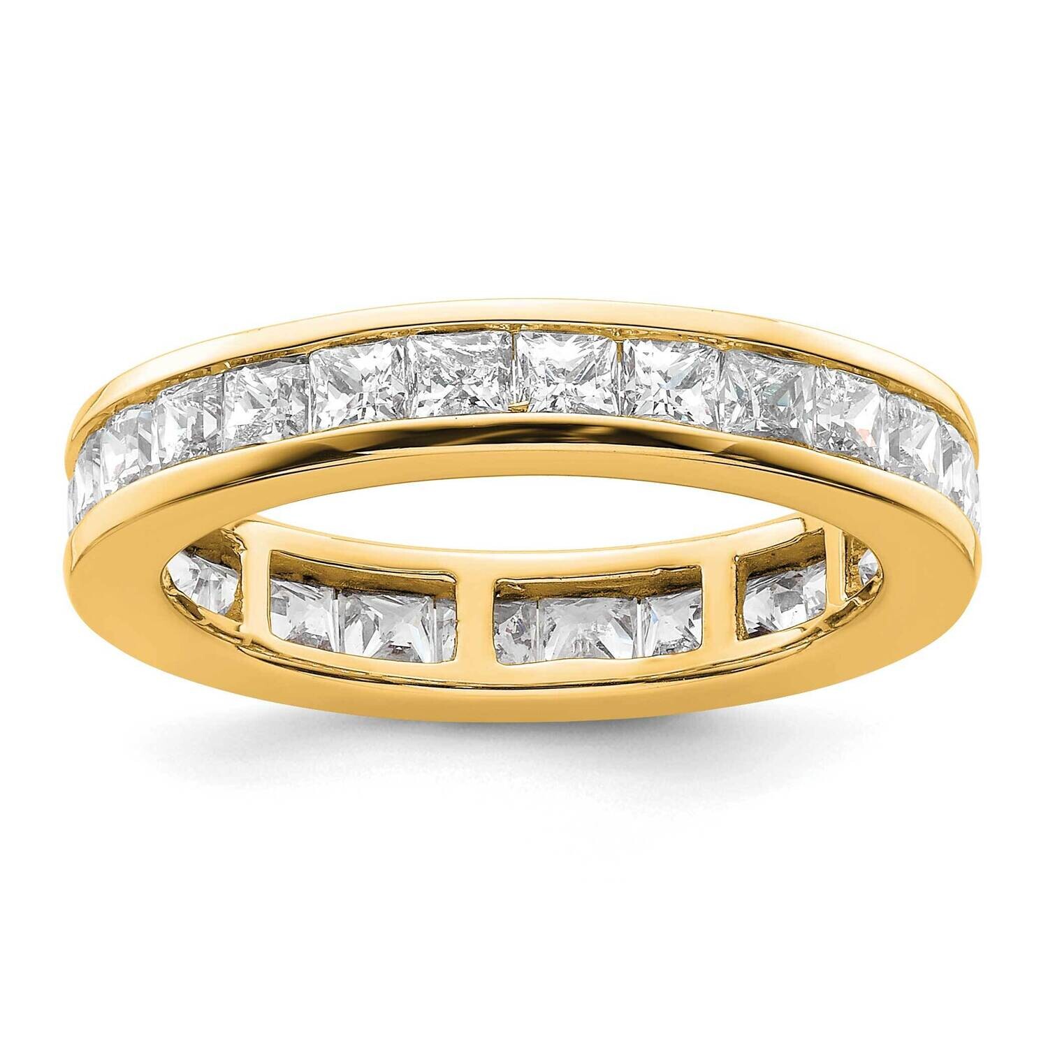 Channel-Set 3 Carat Princess Diamond Complete Eternity Band 14k Polished Gold ET0010-300-9Y4, MPN: …