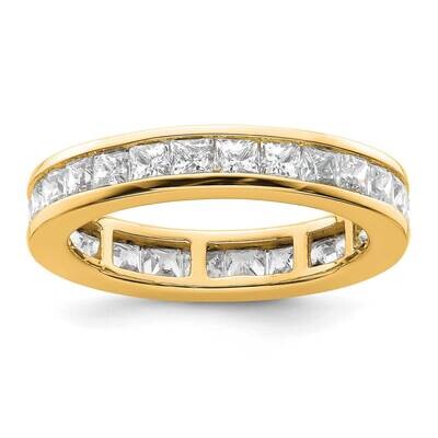 Channel-Set 3 Carat Princess Diamond Complete Eternity Band 14k Polished Gold ET0010-300-9Y4, MPN: …