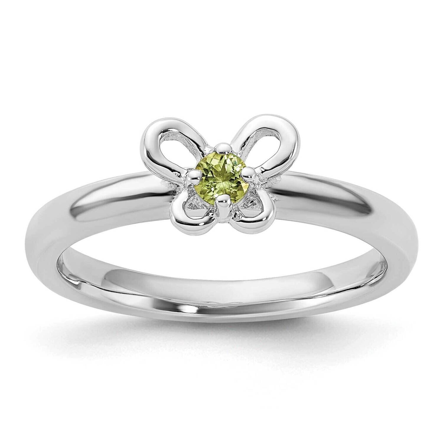 Stackable Expressions Peridot Ring Sterling Silver QSK1245, MPN: QSK1245,