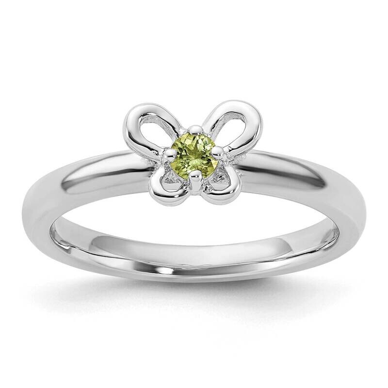 Stackable Expressions Peridot Ring Sterling Silver QSK1245, MPN: QSK1245,