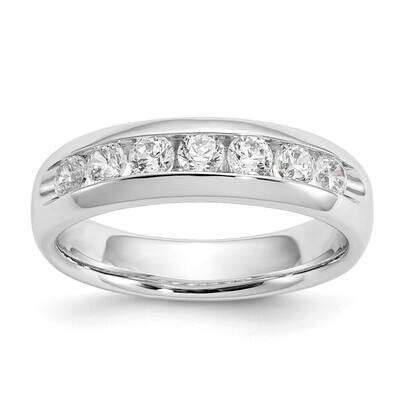 5-Stone Holds 5-2.9mm Round Open Channel Band Ring Mounting 14k White Gold RM3282B-050-WAA, MPN: RM…