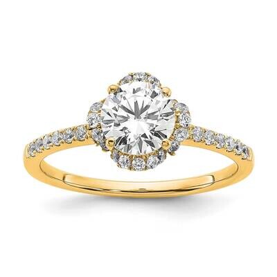 Diamond Si1/Si2 G H I Round Semi-Mount Eng. Ring 14k Gold RM7989E-100-YAA, MPN: RM7989E-100-YAA, 88…