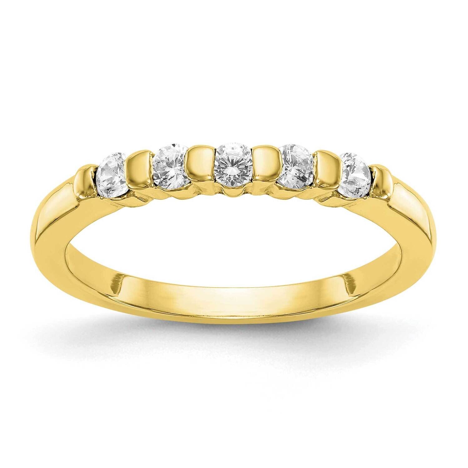 5-Stone Band Ring Mounting 10k Gold RM3285B-025-0YAA, MPN: RM3285B-025-0YAA,