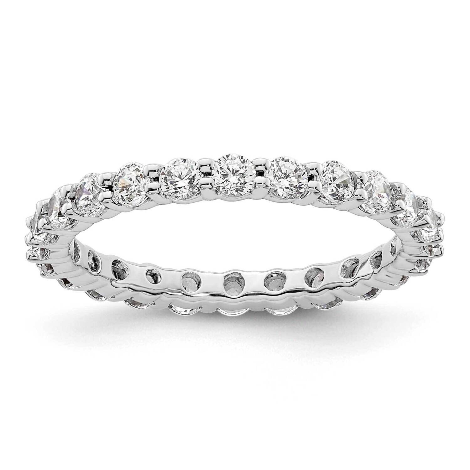 Polished Shared Prong 1 Carat Diamond Complete Eternity Band 14k White Gold ET0001-100-5W4, MPN: ET…