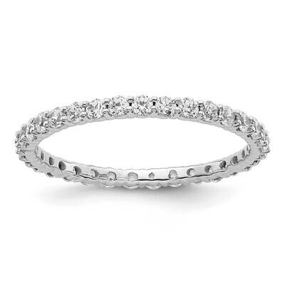 Polished Shared Prong 1 Carat Diamond Complete Eternity Band 14k White Gold ET0001-100-9W4, MPN: ET…