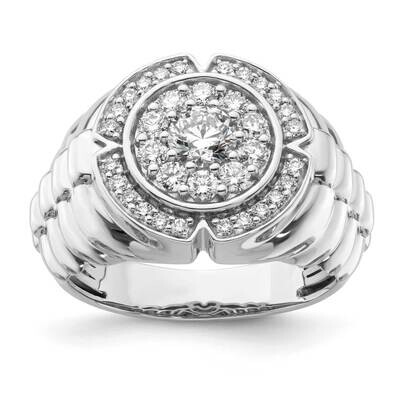 Diamond Si1/Si2 G H I Men&#39;s Ring 10k White Gold RM9346-121-WAA, MPN: RM9346-121-WAA, 883957903200