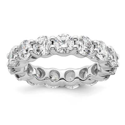 Polished Shared Prong 4 Carat Diamond Complete Eternity Band 14k White Gold ET0001-400-5W4, MPN: ET…