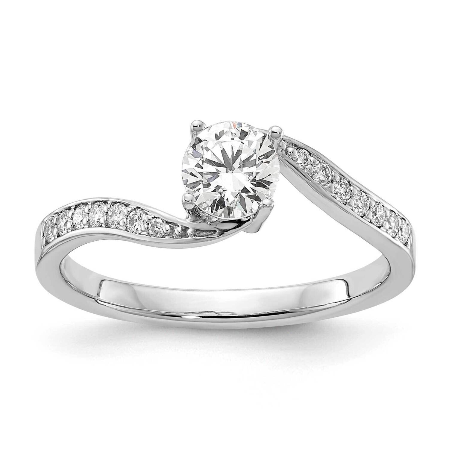 Diamond Si1/Si2 G H I Round Complete Eng Ring 14k White Gold RM2402E-050-WAA, MPN: RM2402E-050-WAA,…