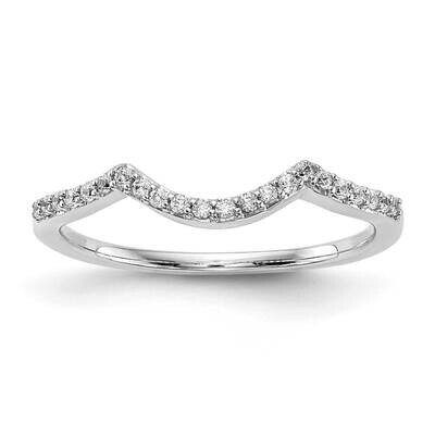 Contoured Wedding Band Ring Mounting 14k White Gold RM2519B-013-CWAA, MPN: RM2519B-013-CWAA,