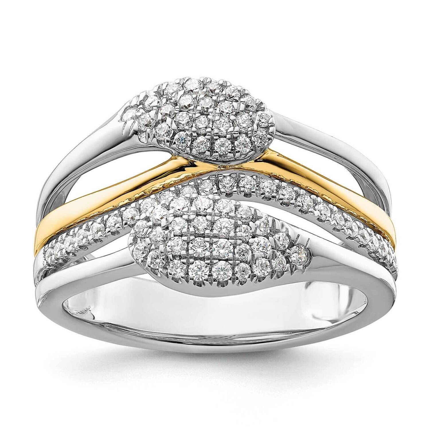 Yellow Plated Diamond Fashion Ring 14k White Gold RM8916-040-WYAA, MPN: RM8916-040-WYAA, 8839579022…