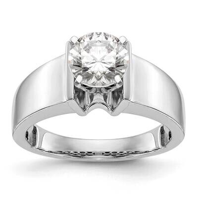 Peg Set 7.2mm Wide Solitaire Engagement Ring Mounting 14k White Gold RM1970E-7.2WIDE-CWAA, MPN: RM1…