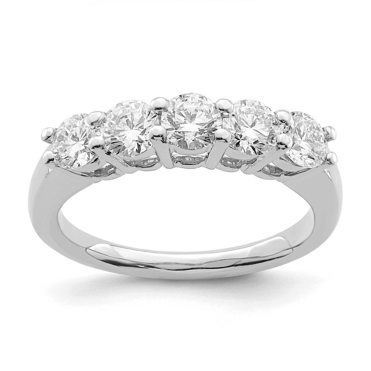 True Origin 1 1/3 Carat Diamond Vs/Si D E F 5 Stone Ring 14k White Gold RM3174B-125-WAA, MPN: RM317…