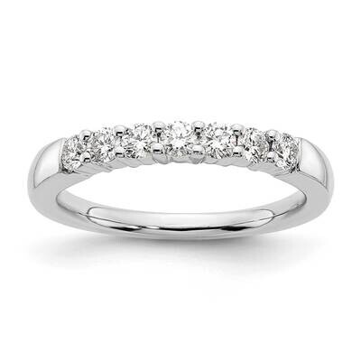 7-Stone Shared Prong Holds 7-2.5mm Round Diamond Band Ring Mounting 14k White Gold RM3187B-045-WAA,…