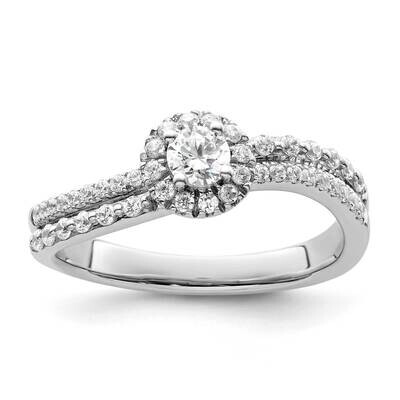 Diamond Two Promises Halo Complete Eng Ring 14k White Gold RM9211E-020-WAA, MPN: RM9211E-020-WAA, 8…