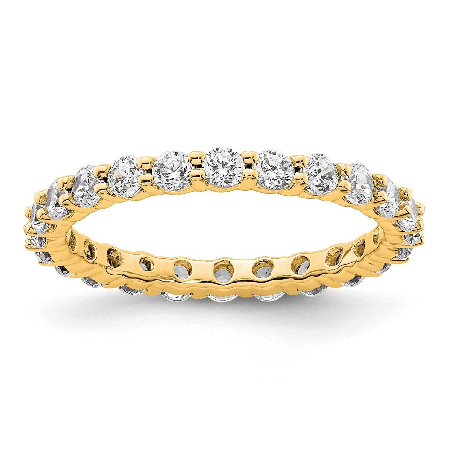 Shared Prong 1 Carat Diamond Complete Eternity Band 14k Polished Gold ET0001-100-5Y4, MPN: ET0001-1…