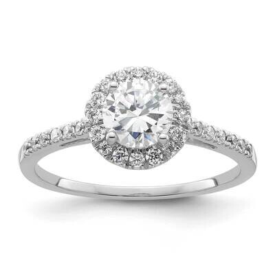 Diamond Si1/Si2 G H I Halo Semi-Mount Eng Ring 14k White Gold RM2042E-075-WAA, MPN: RM2042E-075-WAA…
