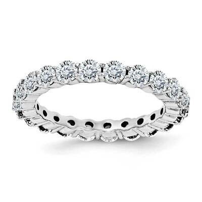 2 1/3Ct. D E F Pure Light Moissanite Eternity Band 14k White Gold WM1576-7MP, MPN: WM1576-7MP, 1911…